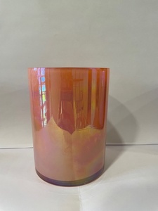 Tarro de vela de Navidad de vidrio iridiscente con iridiscencia arcoíris - Product Image 6