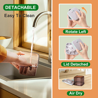 Distributeur de formule en plastique hermétique de 1700 ml avec couvercle sans BPA, conteneur de stockage alimentaire pour lait en poudre, vente en gros
