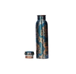 Lujo Esmalte Flor Diseño Cobre Drinkware Pintado a mano Cobre Botellas Drinkware Uso - Product Image 5
