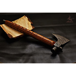 Handmade Damascus <b>Axe</b>-Unique Tomahawk Design for Industrial <b>Wood</b> Chopping and Wall Decor for Camping - Product Image 3