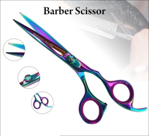 Ciseaux de coiffure professionnels de haute qualité en acier inoxydable, lame de rasoir tranchante, pointe arrondie, beauté - Product Image 3