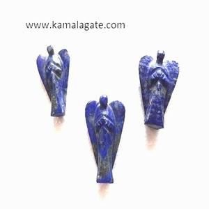 Pierre précieuse faite à la main de 2 pouces cristal d'ange sculpté Howlite naturelle pierre semi-précieuse style chakra pierre précieuse de guérison pour la vente en gros - Product Image 2