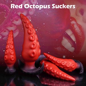 Plug Anale Portatile Granulare Indossabile Giocattoli per Adulti Donna Uomo <span class=keywords><strong>Mini</strong></span> Palline Anali <span class=keywords><strong>Dildo</strong></span> in Silicone a Forma di Polpo - Product Image 4