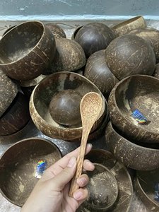 Eco-Friendly Customized Country Design <b>Coconut</b> Shell Bowl Wholesale for <b>Candle</b> Holder or Home Decor VietDelta Brand - Product Image 5