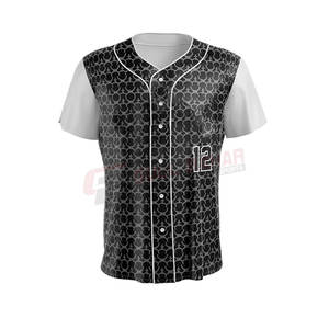 Ensemble maillot et pantalon de baseball à boutons complets de haute qualité uniforme respirant pour les équipes professionnelles et amateurs - Product Image 3