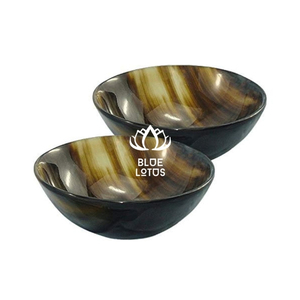 ชามเสิร์ฟทำจากเขาสัตว์คุณภาพสูง ขัดเงา สำหรับเสิร์ฟอาหารเรียกน้ำย่อยเย็นๆ และเพิ่มความหรูหราโดดเด่นให้กับการตกแต่งโต๊ะอาหาร - Product Image 1