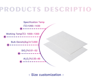 Feuille de joint en papier de fibre céramique mince, matériau réfractaire ignifuge Topower HZ Grade 1260 pour la coulée des fours et la jointure des couvercles de mancheaux - Product Image 2