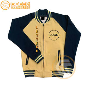 Personalizado Alpha algodón polar bordado Varsity chaqueta fraternidad de alta calidad transpirable ropa griega Phi hombres chaquetas - Product Image 6