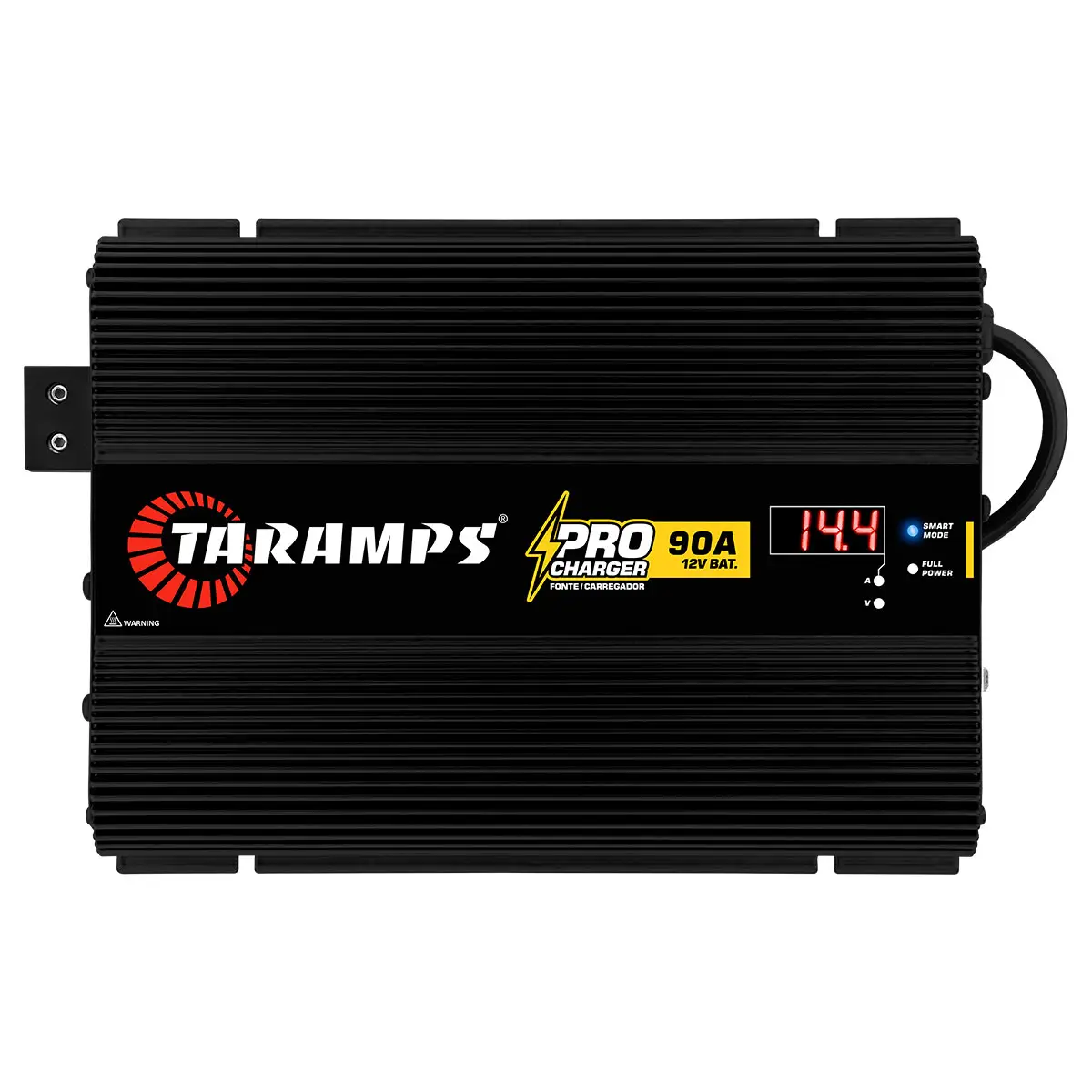 Taramps Pro Charger 90A Fuente de alimentación Bivolt Automático 127V/220V AC Cargador de batería 1300W Potencia de salida 90A Modo dinámico