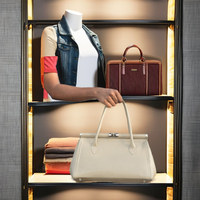 Sac à main pour dames en cuir véritable de haute qualité avec fermeture éclair fabriqué pour la vente en gros