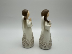 H15.5cm Résine Polyrésine Noël <span class=keywords><strong>Ange</strong></span> Priant 2 Assorti - Product Image 5