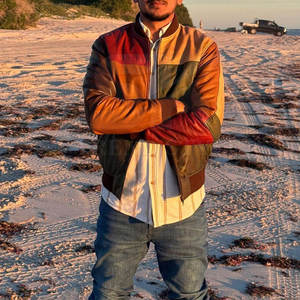 Chaqueta de Cuero con Paneles Decorativos y Forro Interior Suave para Hombre, Chaqueta Casual de Cuero con Paneles Decorativos para Hombre - Product Image 4