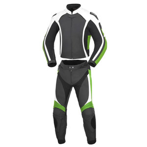 Traje de Motociclismo de Cuero Premium con Protección Certificada CE para Hombre, Alta Protección para Pista - Product Image 1
