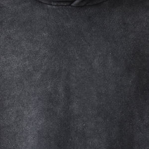 Luxury <b>Oversized</b> Baggy <b>Hoodie</b> for Men <b>Black</b> Washed Design with Acid Wash Distress Heavyweight Streetwear for Winter - Product Image 3