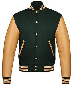 Chaqueta Varsity de Invierno para Hombre, Moderna y de Alta Calidad, con Cuello Alto y Logotipo Frontal - Product Image 4
