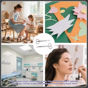 Tijeras de Belleza de Acero Inoxidable Sostenible Más Vendidas, Rectas, Afiladas, para Mano Derecha, para Cortar Uñas y Cejas, Color Personalizable - Product Image 5