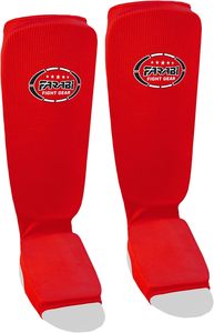 Protège-tibias Farabi Sports MMA en mousse EVA, légers, souples, élastiques, réglables, respirants, pour la boxe, le kickboxing et l'entraînement - Product Image 2