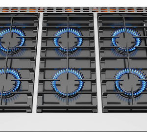 36 นิ้ว เตาแก๊ส 6 หัวเตา สแตนเลส 6.0 คิว เตาอบลมร้อน - Product Image 3