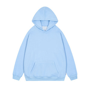 Sudadera con capucha bordada de peso pesado 350 Gsm de gran tamaño, sudaderas con capucha de algodón de rizo francés, logotipo bordado impreso Unisex en blanco, diseño personalizado - Product Image 3