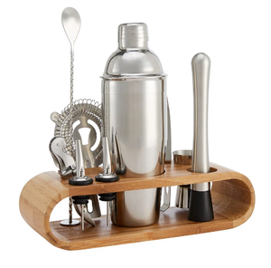 Handmade Gold-Finished Bar Tool Set All-In-One Stainless Steel Bartender Kit with <b>Cocktail</b> <b>Shaker</b> and Bar Accessories - Product Image 6