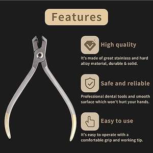 Distal End Cut Plier, Hold & Cut Hard and <b>Soft</b> <b>Wire</b> Orthodontic Cutter Dental Surgical Instrument Tool - Product Image 4