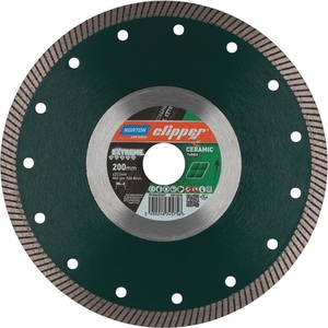ใบตัดเพชรสำหรับเครื่อง NORTON CLIPPER รุ่น Extreme Ceramic Turbo ขนาด 200 มม. รูขนาด 25.4 มม. ความกว้างของเซกเมนต์ 1.4 มม. ใบเจียรเซกเมนต์ - Product Image 1