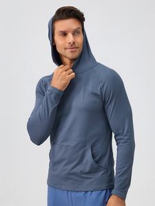Sudadera con Capucha para Hombre, Otoño, Diseño Sólido, con Bolsillos, Cuello Redondo, Tallas Grandes - Product Image 3