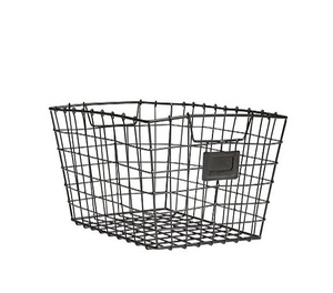 Stockage à domicile de couleur noire fil métallique de fer de forme personnalisée léger panier de rangement en métal de fil solide de meilleure qualité - Product Image 6