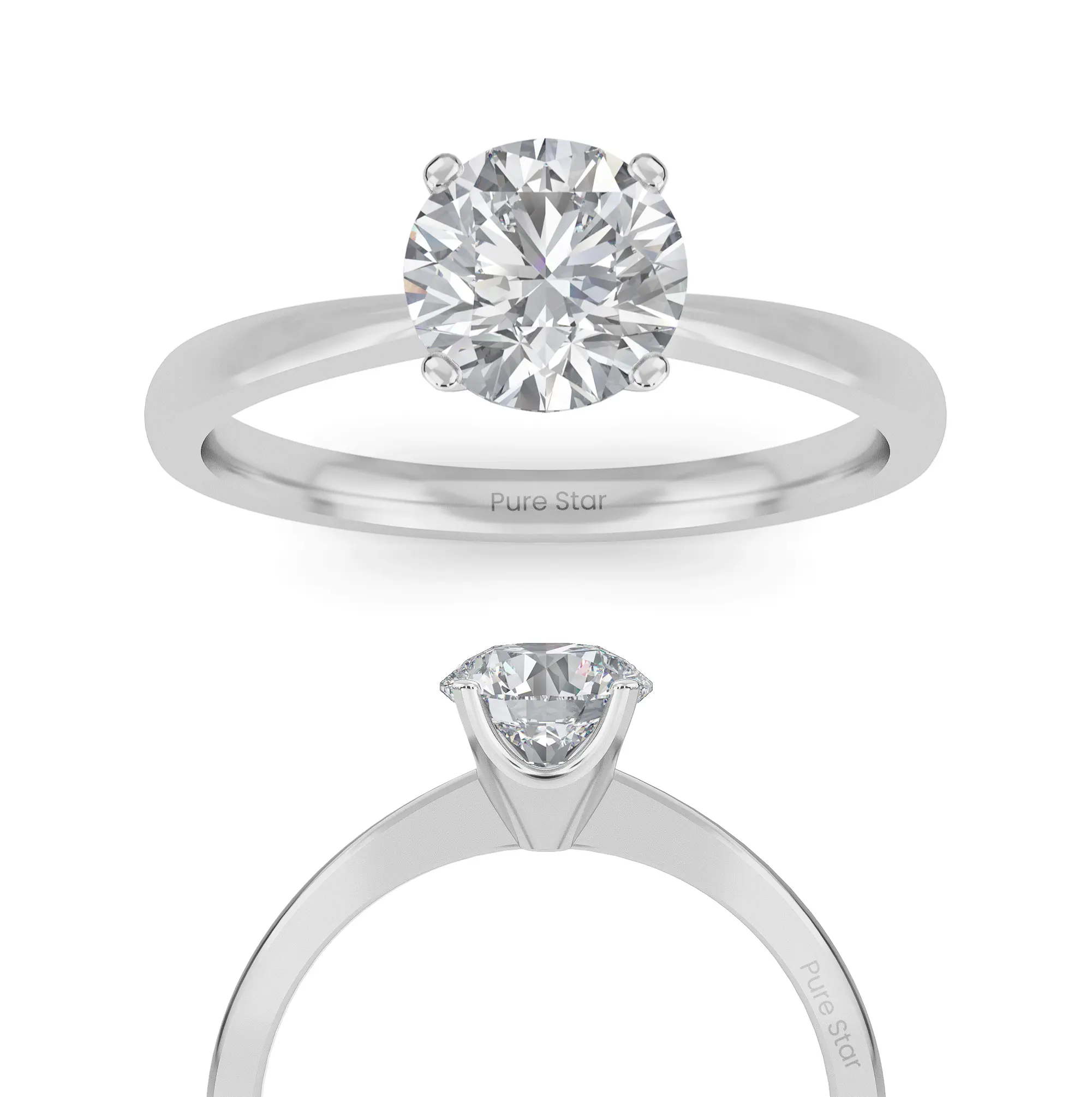 Erhöhen Sie den Moment und erkunden Sie unsere exquisite Kollektion aus 14K Massivgold Verlobungsringe mit laborierten Diamanten