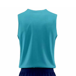 Ensemble d'uniformes de basket-ball d'été sans manches, entièrement personnalisé, de haute qualité, imprimé, respirant, séchage rapide, unisexe, adultes, professionnel - Product Image 6