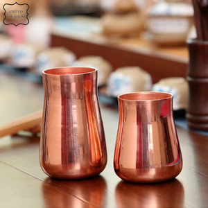 Copper Plan Vasos de vidrio de cobre puro Copas de cobre para beneficios de salud Ayurveda - Product Image 6