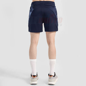 Pantalones Cortos Deportivos Casuales para Hombre, Cintura Elástica, Diseño Sólido, Material de Lona, Forro Interior Elástico No Tejido, Bolsillo Oculto para Teléfono, Secado Rápido - Product Image 4