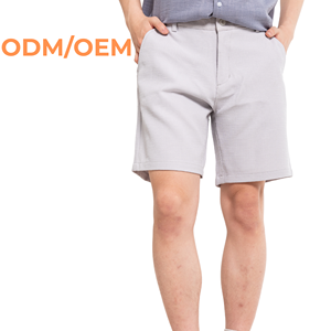 Short en maille pour hommes en lin en gros, conception ODM/OEM, imprimé-fabriqué au Vietnam - Product Image 2