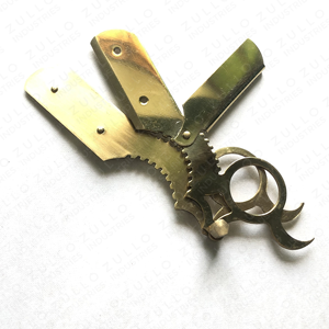 Professional Black Stainless Steel Straight Barber <b>Razor</b> Metal Handle Foldable Shaving Tool Custom Logo OEM for <b>Men</b> - Product Image 6