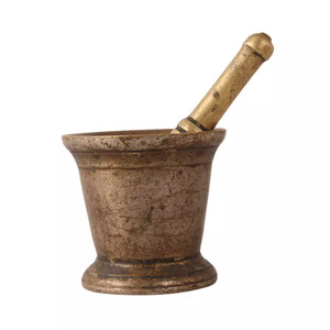 Solid Vintage Brass Grinding Mortar and Pestle for Crushing Pills <b>Herbs</b> Vegetable <b>Grinder</b> Metal <b>Herb</b> <b>Grinder</b> Wholesale - Product Image 2