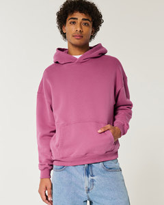 Sudadera con capucha 400GSM gruesa en blanco de gran tamaño personalizada, Jersey de algodón 100%, sudaderas con capucha y sudaderas de talla grande para hombre - Product Image 5
