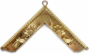 Joya de Collar Masónica Dorada de la Logia de Artesanía Dorada - Maestro Respetable. La calidad de la joya de collar masónica es inigualable. - Product Image 2
