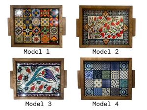 Bandeja de Servicio de Diseño con Recubrimiento de Esmalte de Madera MDF, Bandeja de Mesa de Alta Calidad para Hoteles y Restaurantes - Product Image 5