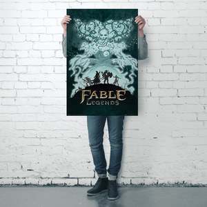 Fable Legends Canvas <b>Poster</b> Digital Printed White Lady for Education Use - Product Image 4