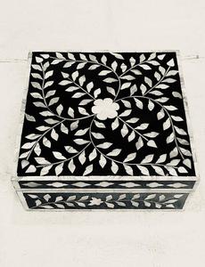 Grandes boîtes de rangement en bois MDF faites à la main avec incrustation de perles Meilleure qualité pour diverses utilisations pour les bijoux - Product Image 2