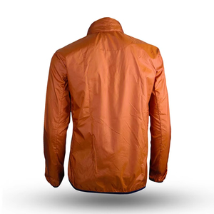 Casual Canvas Polyester Waterproof <b>Men's</b> Windbreaker <b>Jackets</b> with Stand Collar Front Logo Custom Printing for Sport - Product Image 4