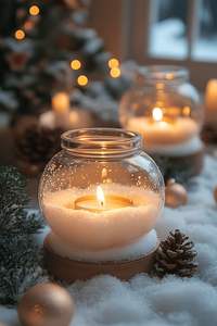 Handmade Glass Votive Wax <b>Candle</b> <b>Set</b> Ramadan Eid Mubarak Home Decor Mosque Table Centerpiece Smokeless Scented Wedding <b>Gift</b> Item - Product Image 2