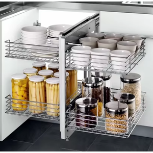 Armoire de cuisine JY Project sur mesure, prête à assembler, avec tiroirs, conçue pour les cuisines modernes de style européen, organisateur d'armoire de cuisine - Product Image 4