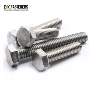 Din933 Titan Lớp 5 thép không gỉ Hex Bu lông đầu với Nut máy giặt M42 M45 chủ đề Kích thước giá thấp Kích cỡ M6 M8 M10 M12 - Product Image 6