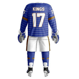 Vêtements de sport en polyester de haute qualité, uniforme de hockey sur glace, impression de logo personnalisé, nouveau design, ensemble multi-couleurs, nom d'équipe OEM de style - Product Image 5