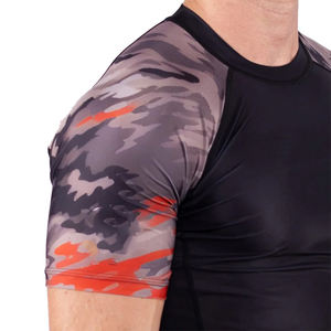 เสื้อรัดรูปแขนยาวครึ่งแขนยืดได้ผ้าสแปนเด็กซ์สีดำทำจากโพลีเอสเตอร์ - Product Image 5