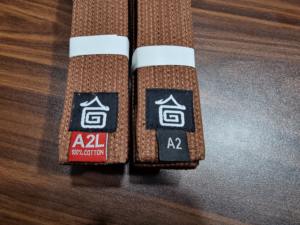 เข็มขัด Jiu Jitsu แบบพรีเมี่ยม,ผ้าฝ้าย100% Jiu Jitsu Gi ทำจากเข็มขัดผลิตในปากีสถาน - Product Image 4