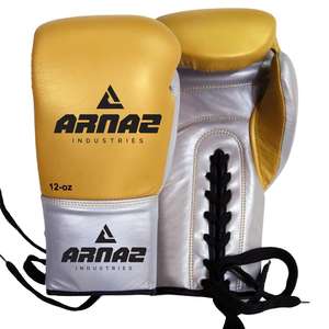High Quality Boxing <b>Gloves</b> with <b>Laces</b> in Different Sizes, Colors and Customized logo at Wholesale Price - Product Image 1