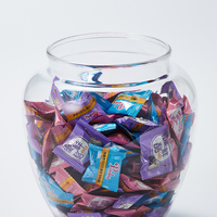 Pot à bonbons en acrylique style apothicaire Kwang Hsieh avec couvercle, capacité 2.0-3.0L, taille M, personnalisable, conteneur de rangement transparent avec couvercle à logo