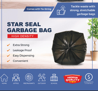 Bolsas de Basura Negras Resistentes para Cocina y Oficina, Biodegradables, con Refuerzo Lateral, Extra Gruesas, con Fondo Sellado, Precio de Fábrica